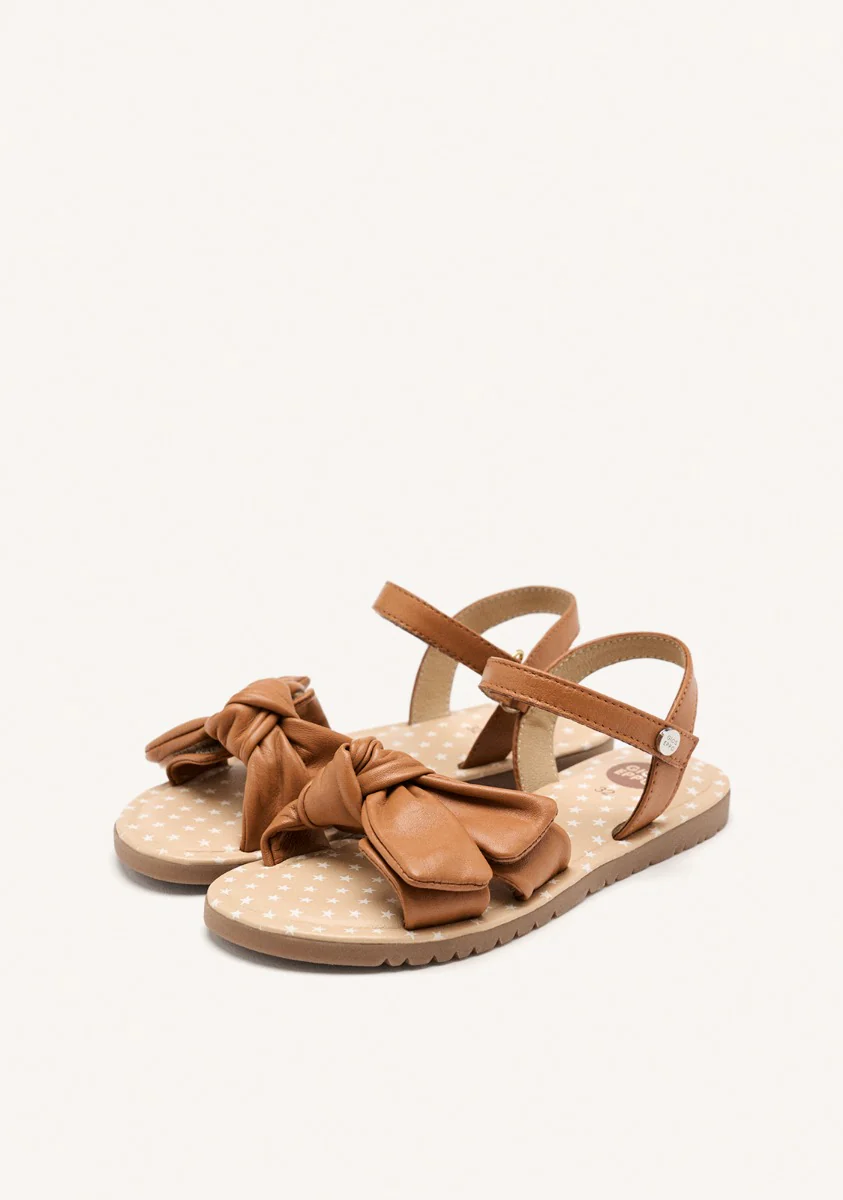 LEATHER BOW SANDALS WAREHAM - Image 2