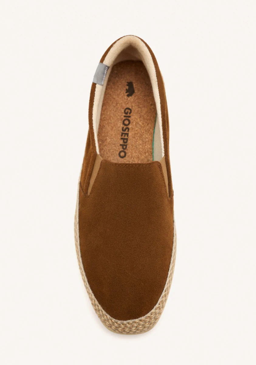 LEATHER COLOR ESPADRILLES WITH ELASTICS AND RECYCLED COTTON FOR MEN PROGER - Image 3