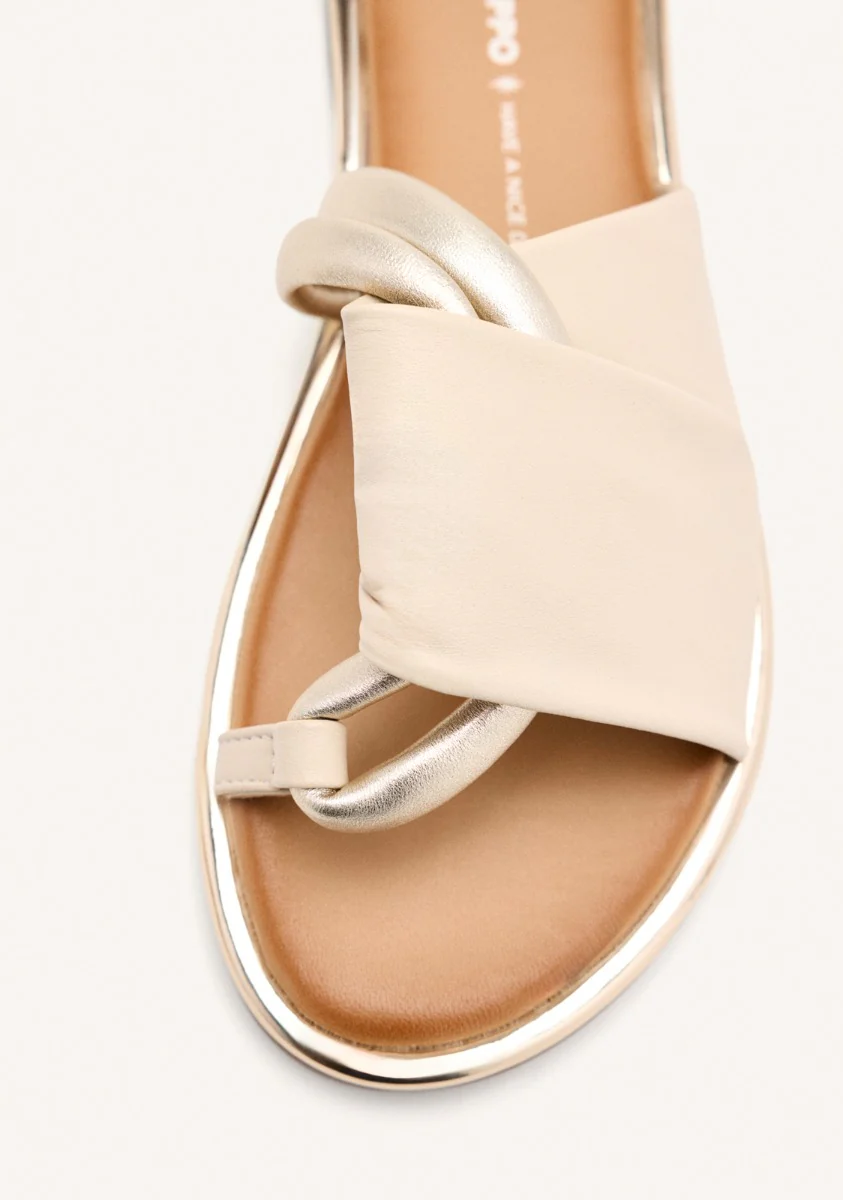 LEATHER FLAT SANDALS WHATELY - Image 3