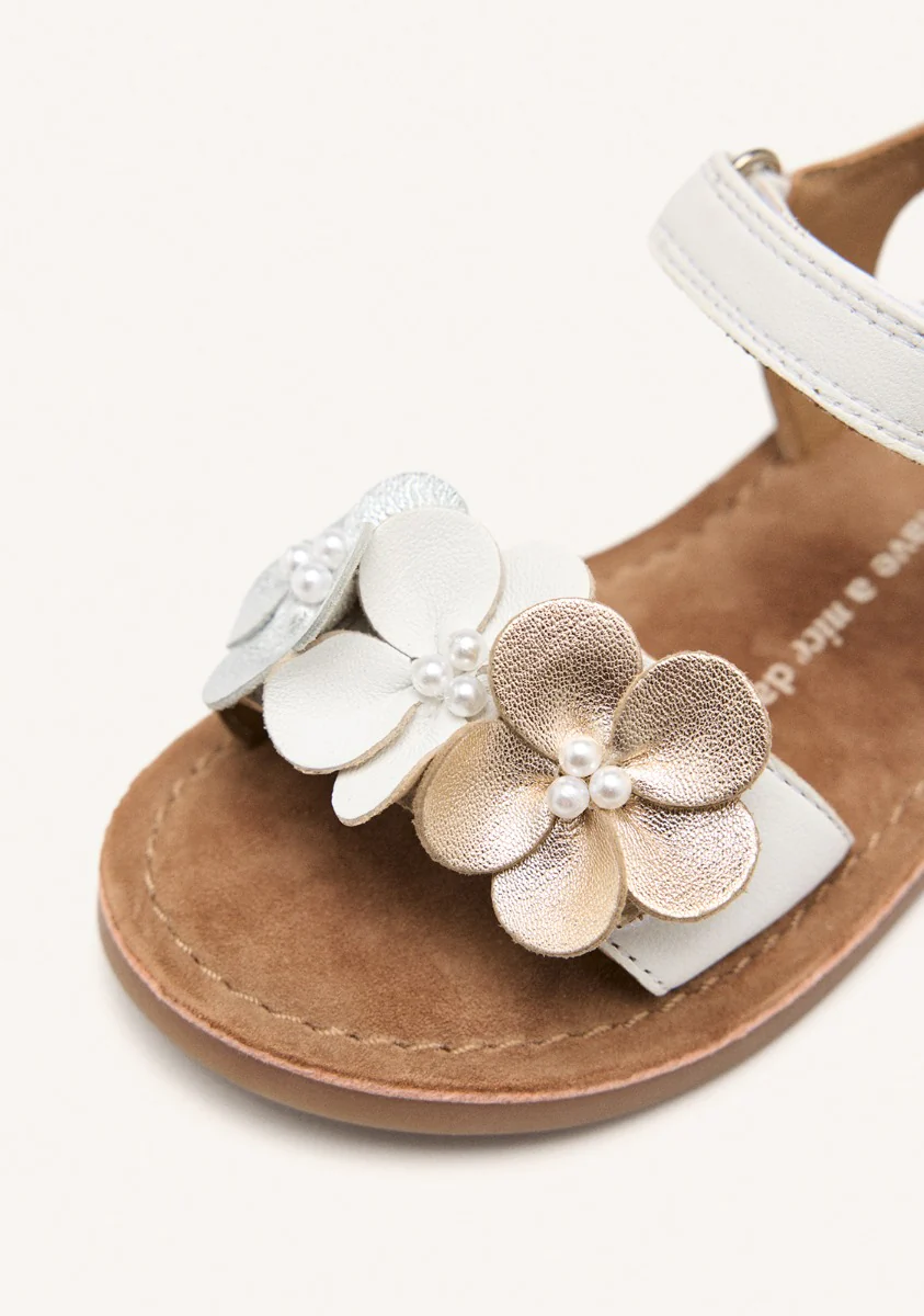 LEATHER FLOWER SANDALS PEEKSVILLE - Image 3