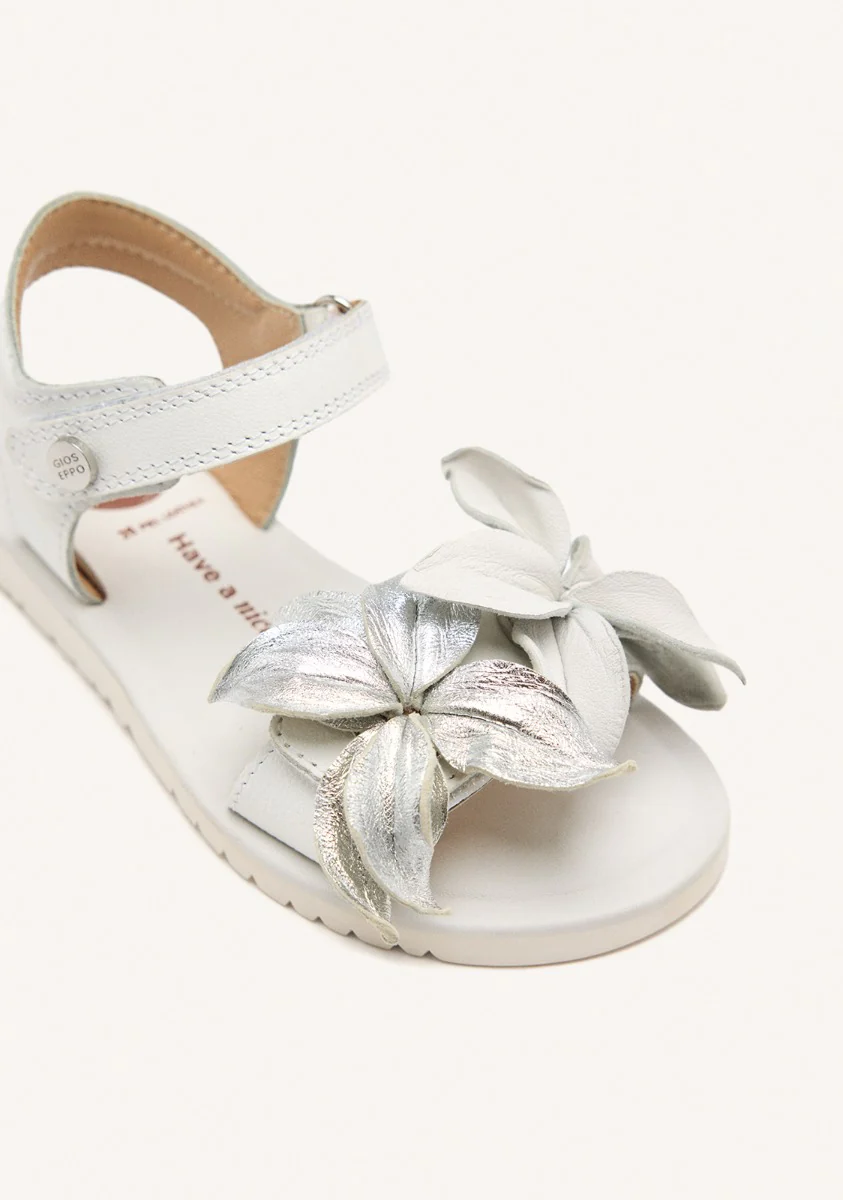 LEATHER FLOWER SANDALS MARINETTE - Image 4
