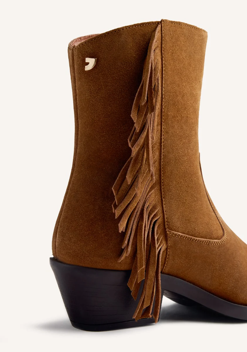 LEATHER FRINGES ANIMAL PRINTBOY BOOTS KASSON - Image 5