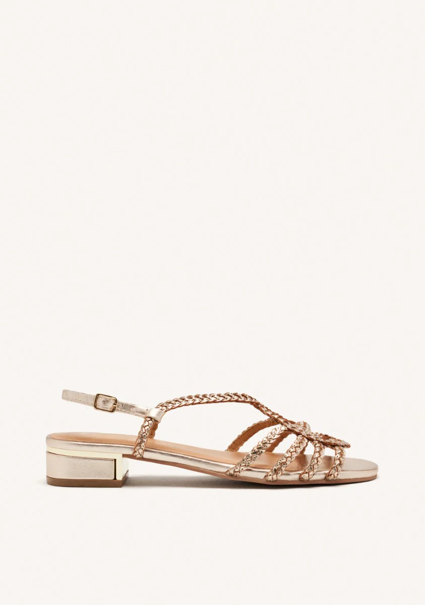 LEATHER HEEL SANDALS POWNAL