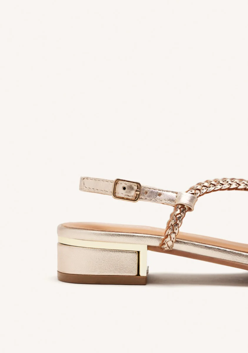 LEATHER HEEL SANDALS POWNAL - Image 4