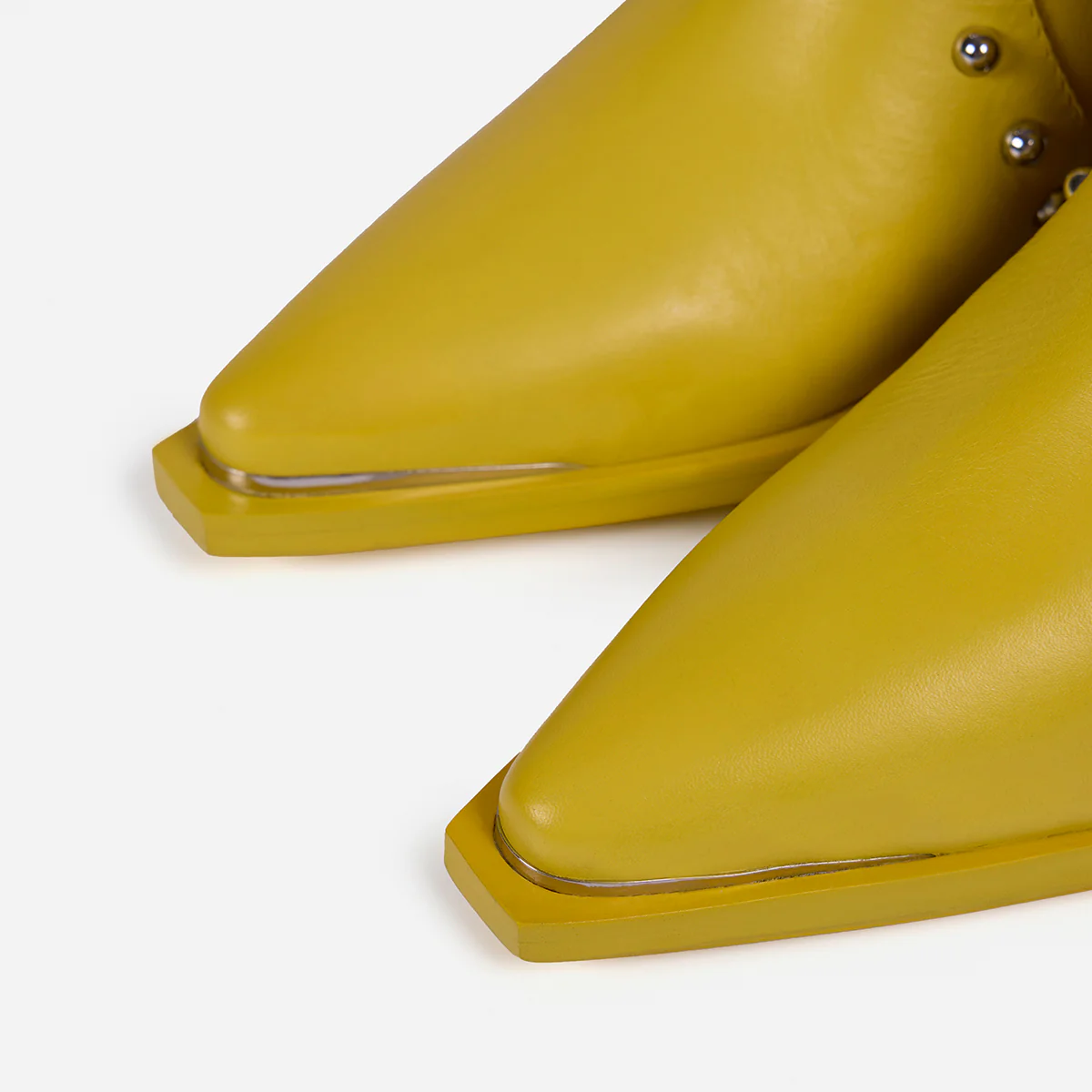 LEATHER HEELED BOOTS STUDS AND FRINGES - DOLLY BY MARÍA ESCOTÉ - Image 4