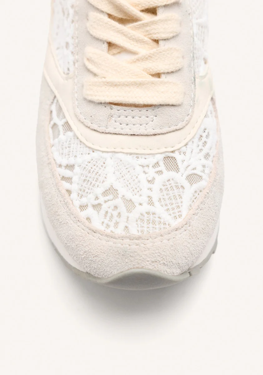 LEATHER LACE WEDGE SNEAKERS MILLADORE - Image 3