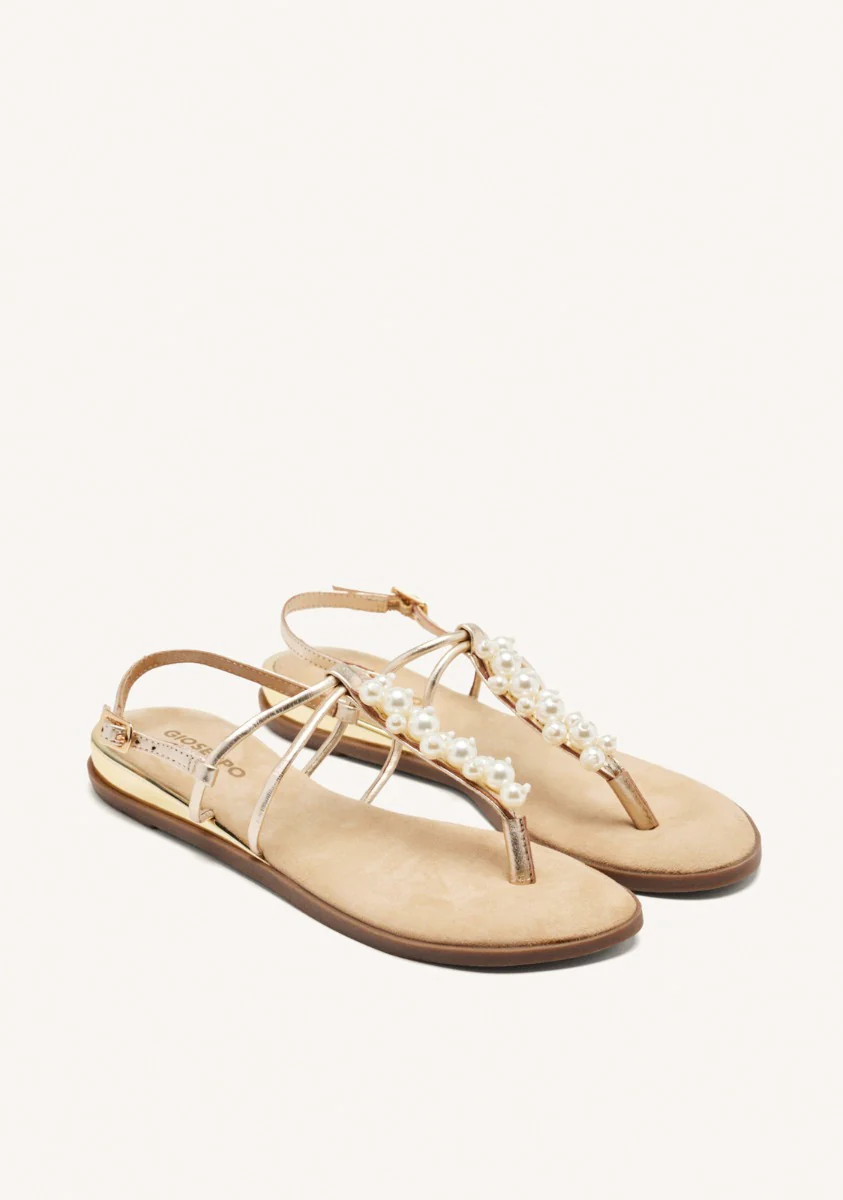 LEATHER PEARL GREEK SANDALS KOSSUTH - Image 2