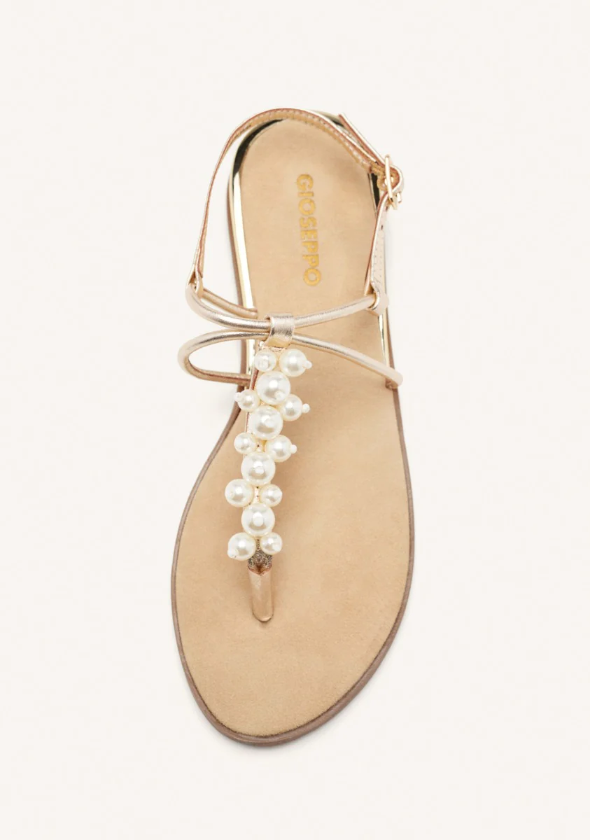 LEATHER PEARL GREEK SANDALS KOSSUTH - Image 3