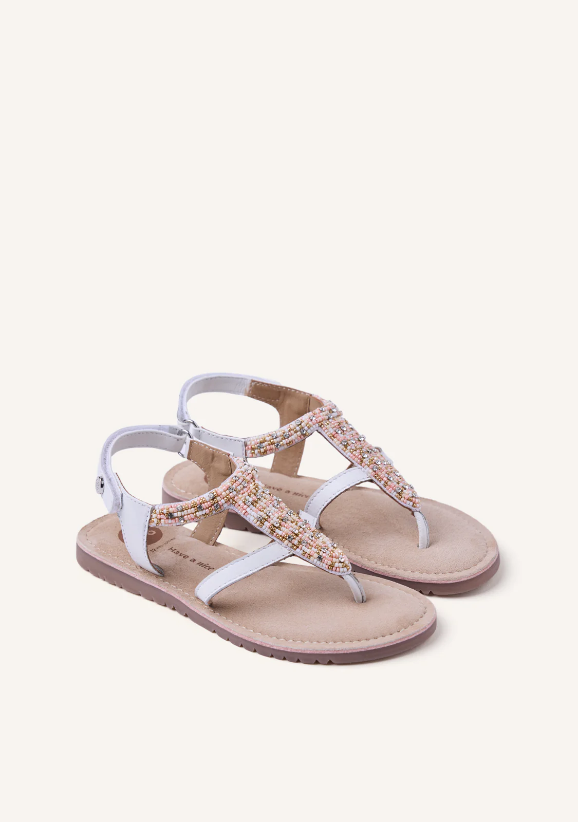 LEATHER SANDALS BEADS AND CHARMS INYA - Image 2