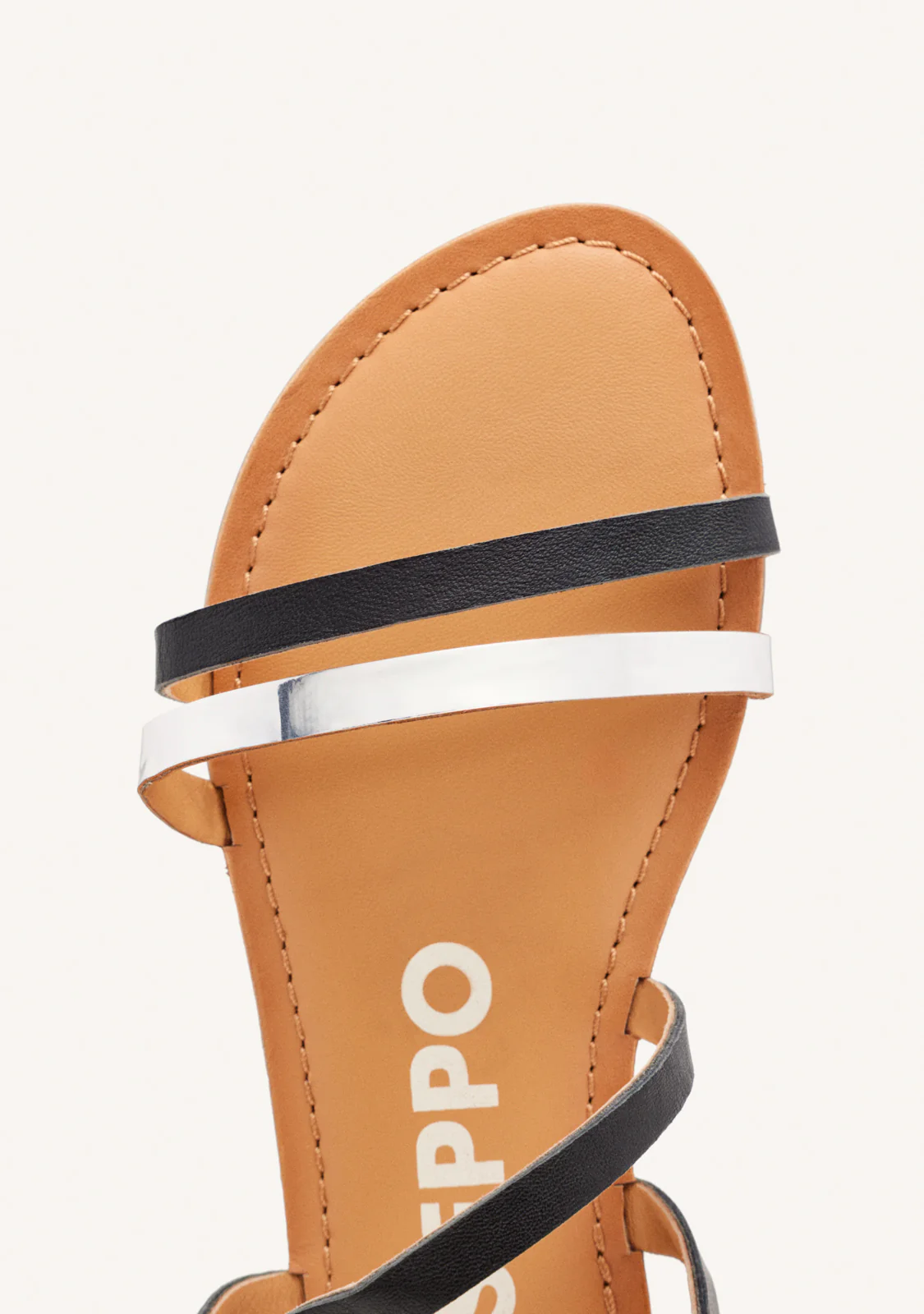 BICOLOUR LEATHER SANDALS BARGEME - Image 4