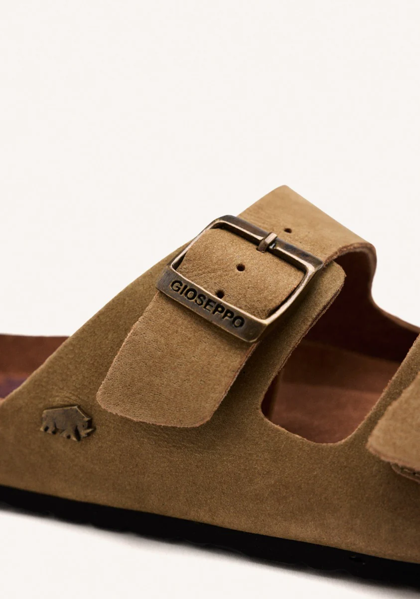 LEATHER SKIN COLOR SANDALS WITH BIO SOLE FOR MEN VIZZINI - Image 4