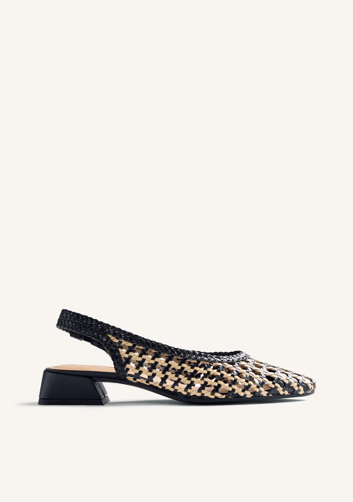 BRAIDED LEATHER SLINGBACK HEELED SHOES HOUNSLOW