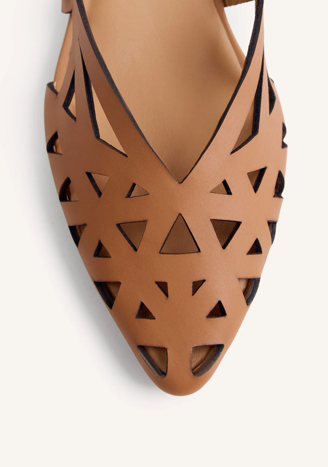 CUT-OUT LEATHER SLINGBACK HEELED SHOES ROTHBURY - Image 3