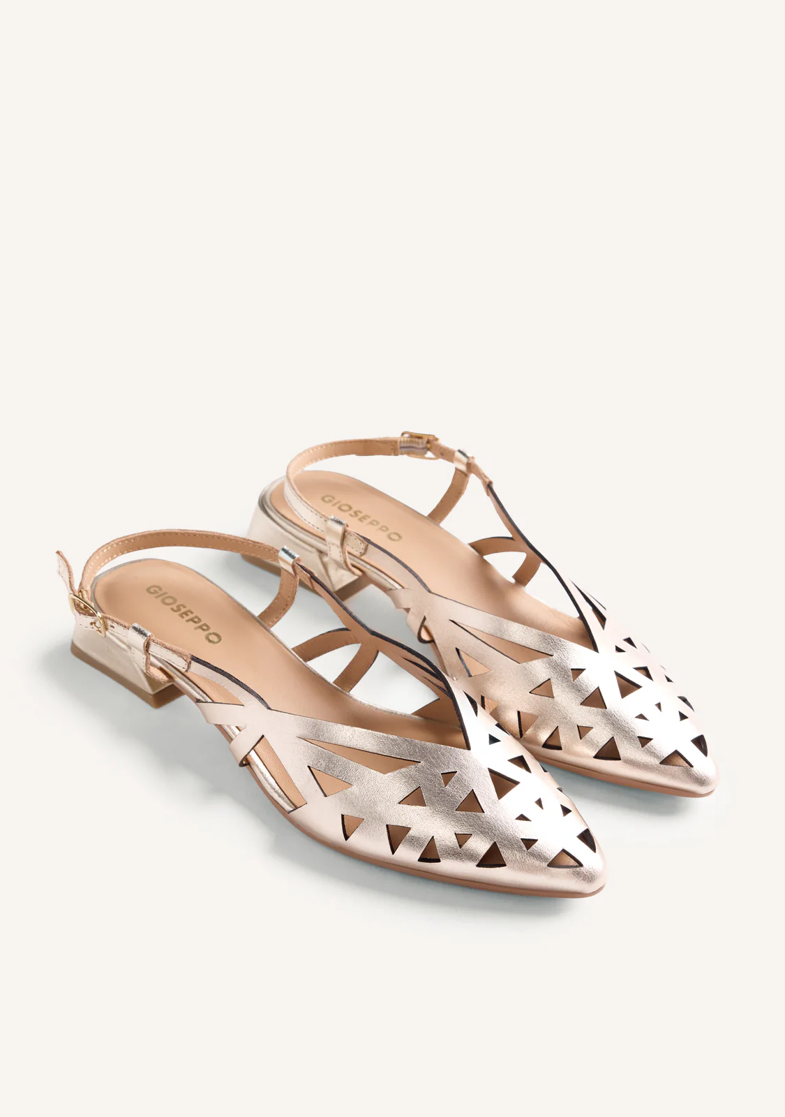 CUT-OUT LEATHER SLINGBACK HEELED SHOES ROTHBURY - Image 2