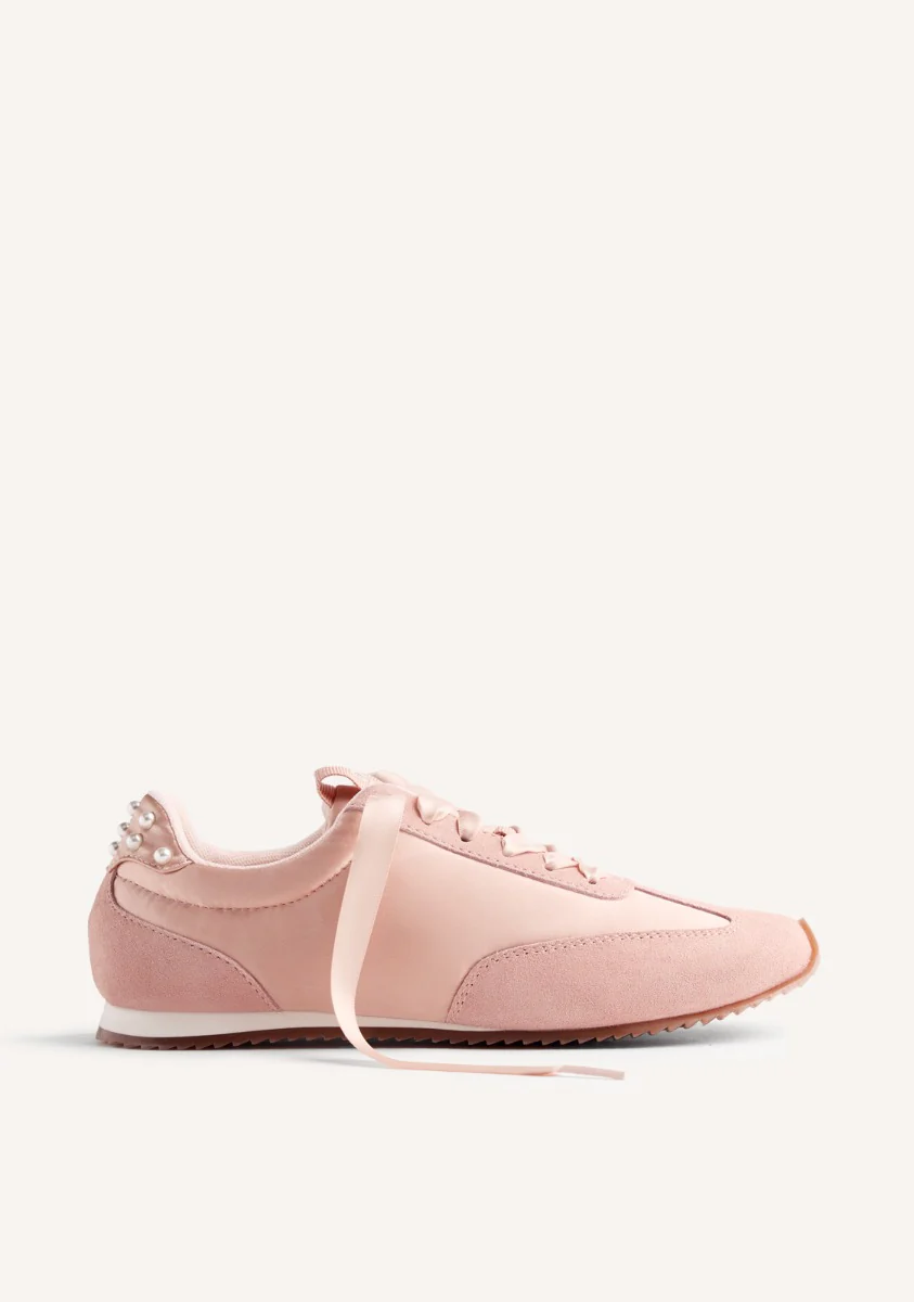LEATHER SNEAKERS PEARLS CAPAC