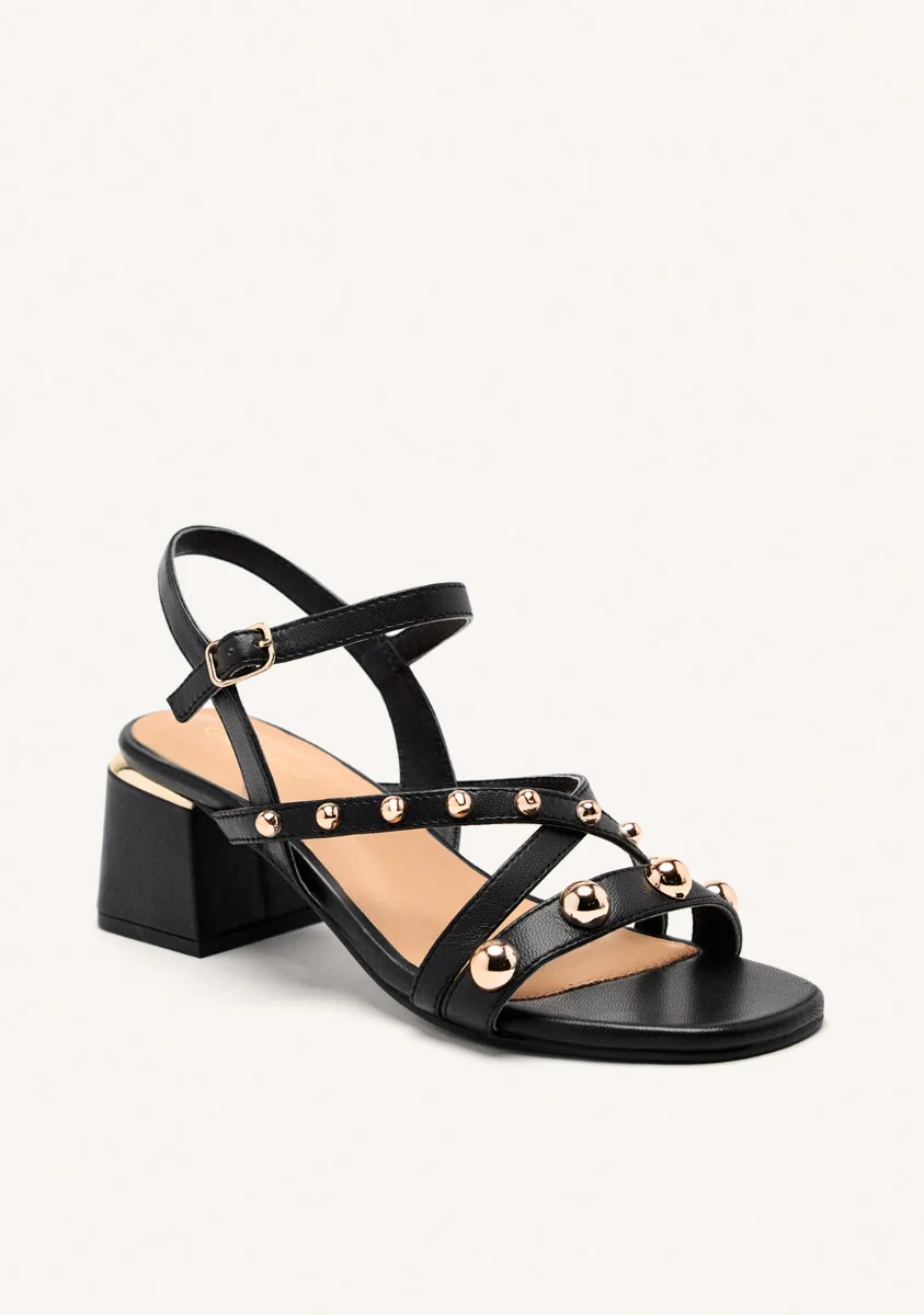 LEATHER STUDDED HEEL SANDALS ABINGTON - Image 2