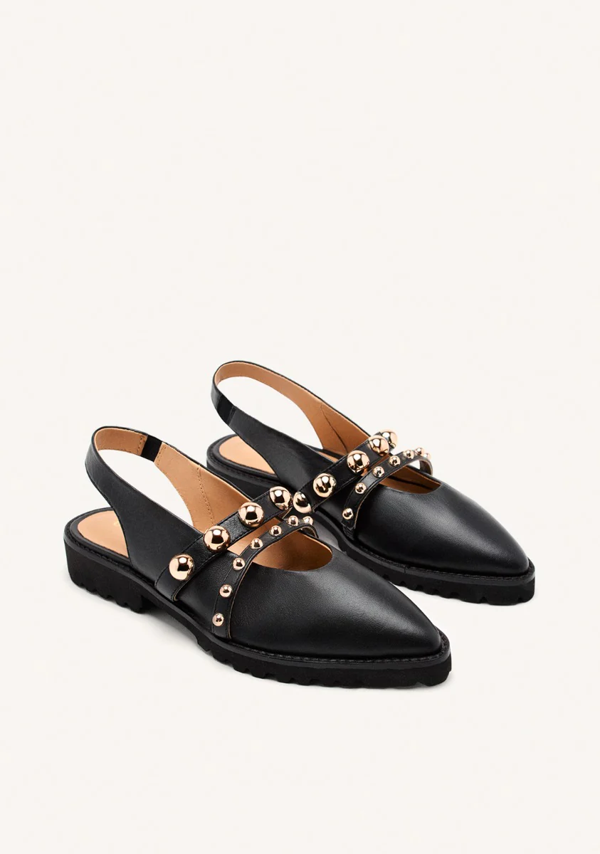 LEATHER STUDDED MULES BARTLETT - Image 2