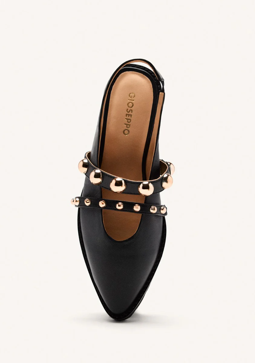 LEATHER STUDDED MULES BARTLETT - Image 3