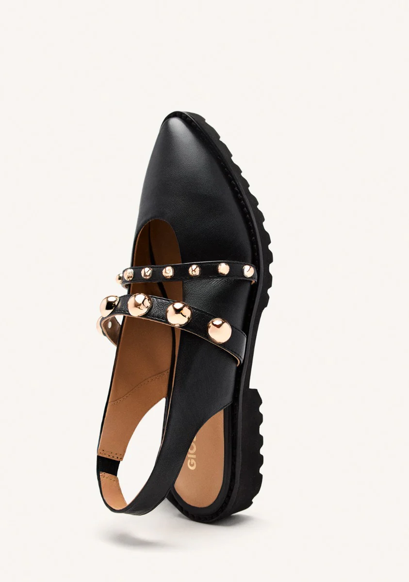 LEATHER STUDDED MULES BARTLETT - Image 4