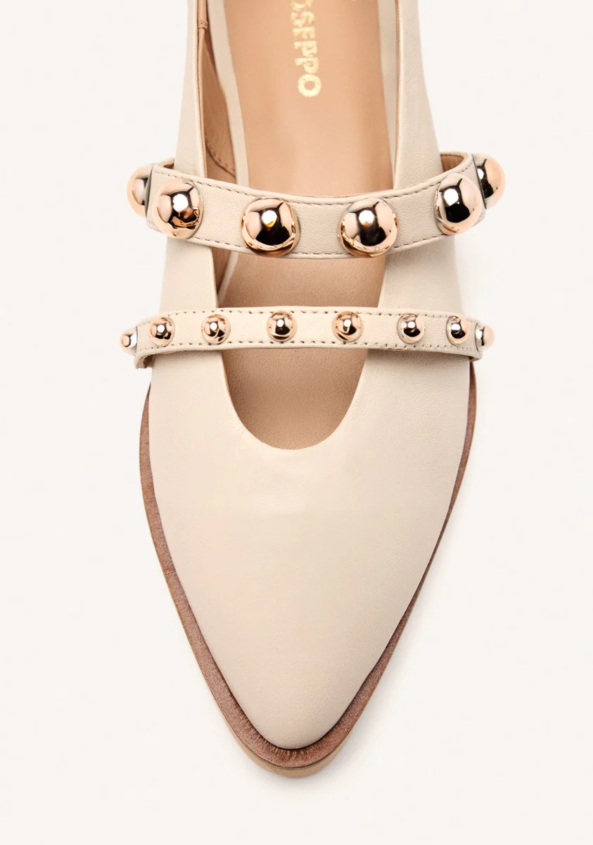 LEATHER STUDDED MULES BARTLETT - Image 3