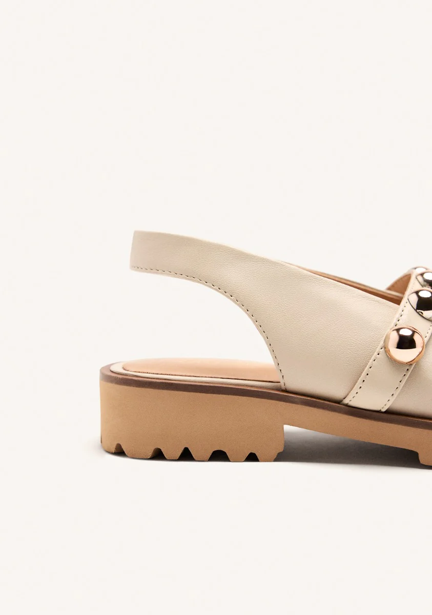 LEATHER STUDDED MULES BARTLETT - Image 4