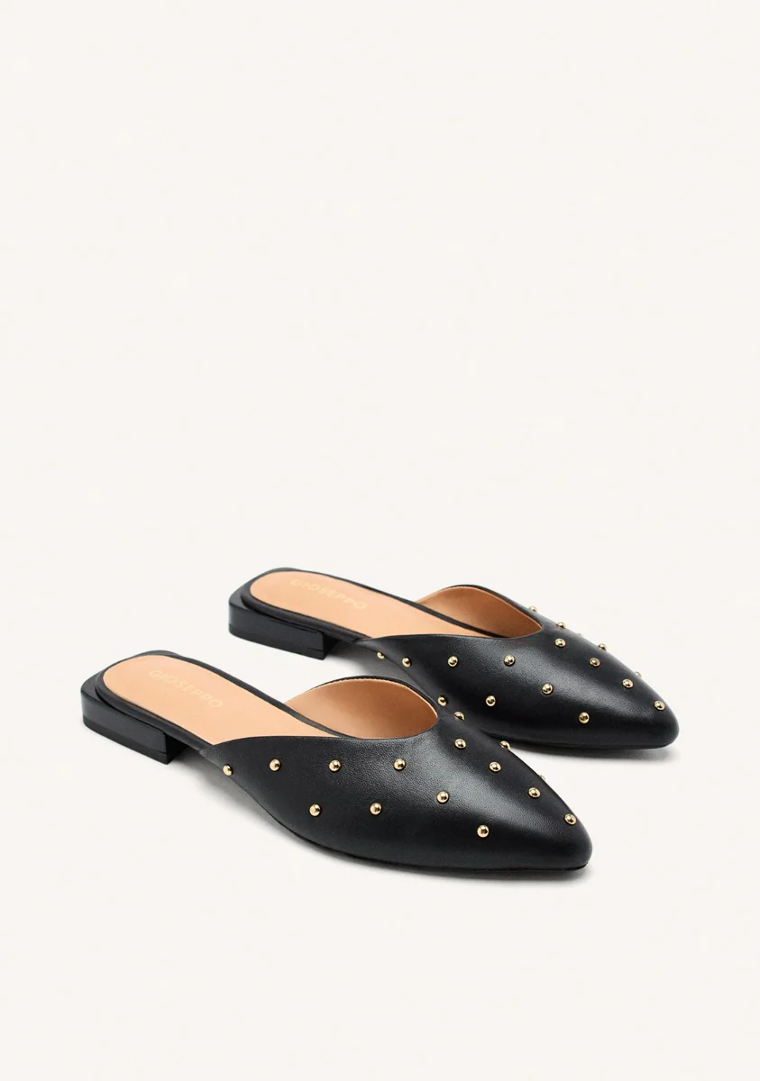 LEATHER STUDDED MULES LANARK - Image 2