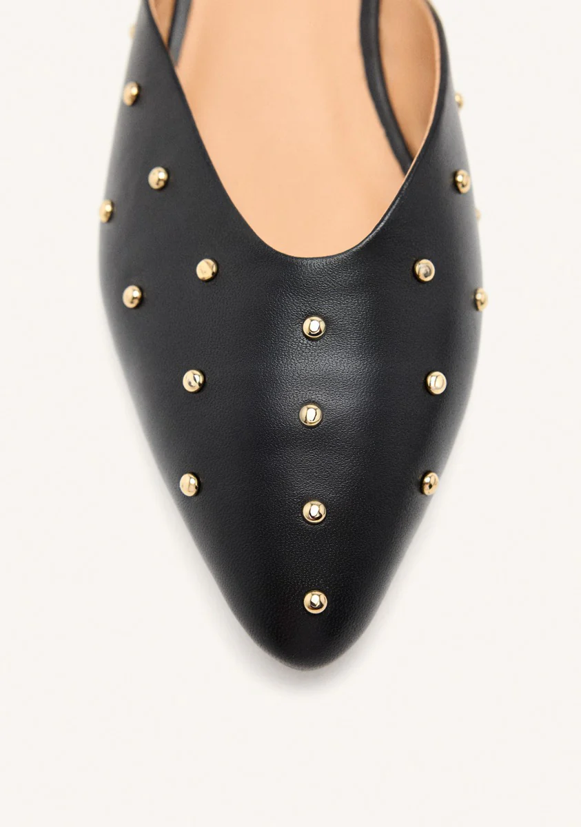 LEATHER STUDDED MULES LANARK - Image 3