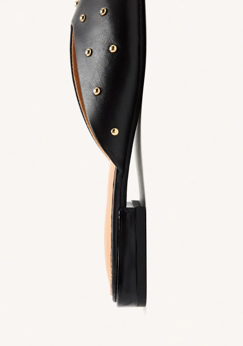 LEATHER STUDDED MULES LANARK - Image 4