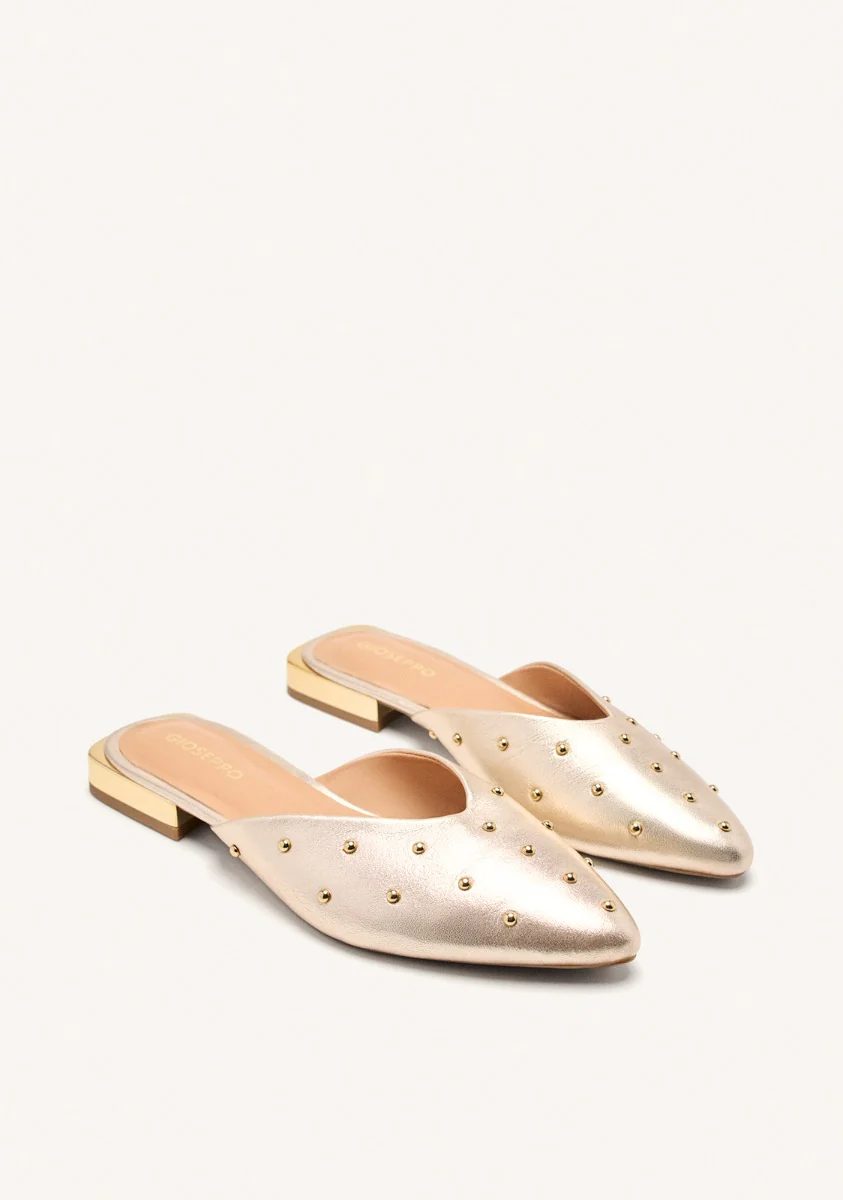 LEATHER STUDDED MULES LANARK - Image 2