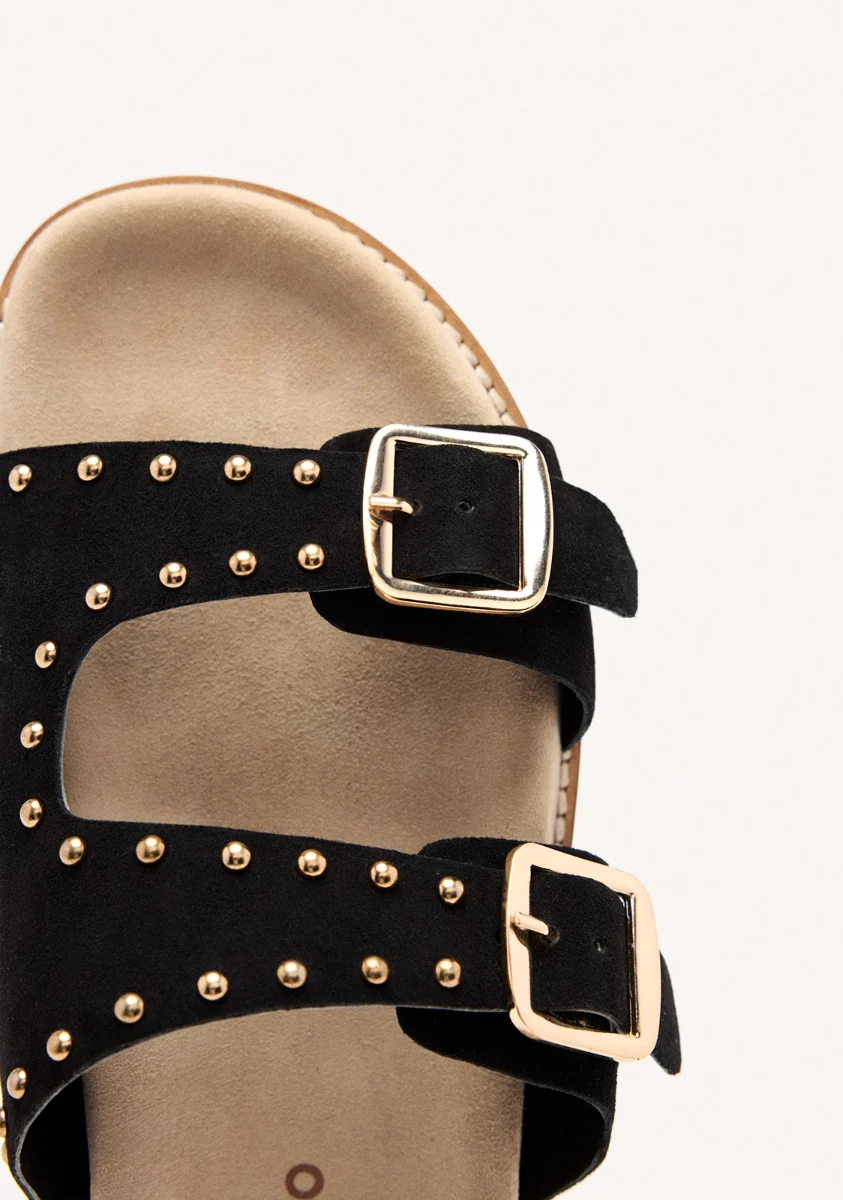 LEATHER STUDDED SANDALS STELLA - Image 3