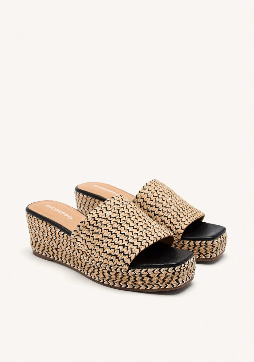 LEATHER WEDGE SANDALS EGREMONT - Image 2
