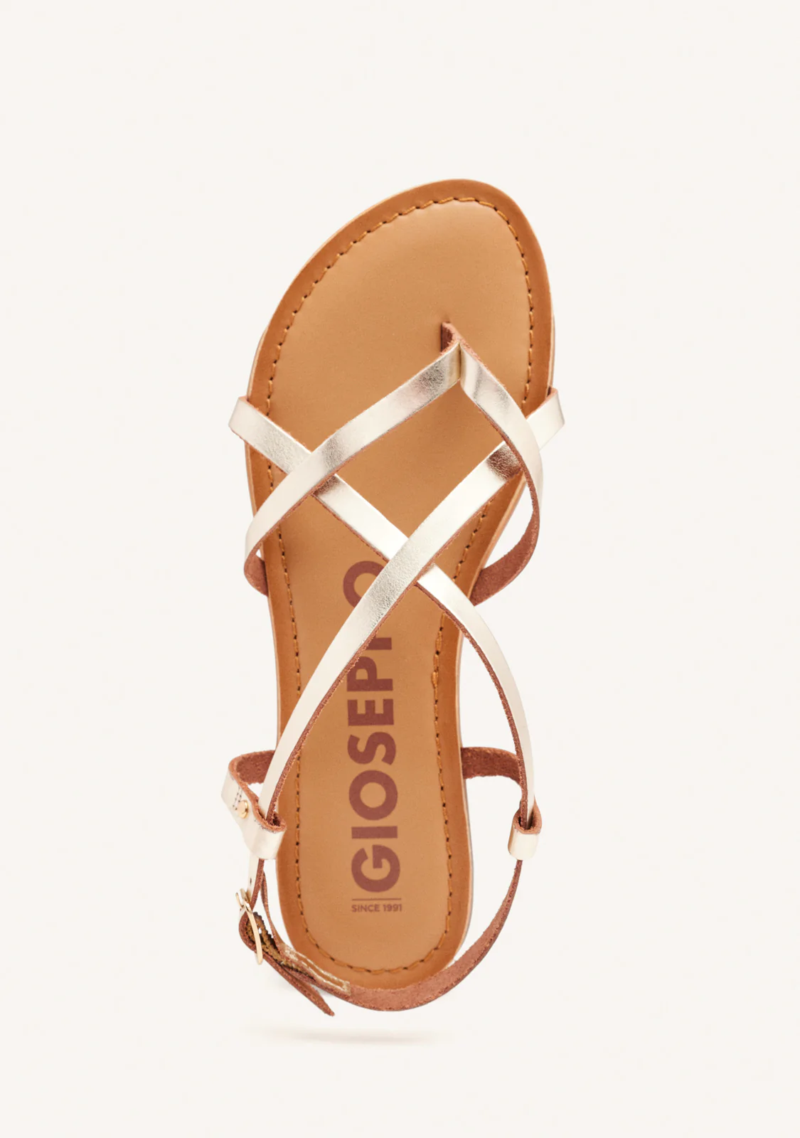 Lelex women's gold roman sandals - Image 3