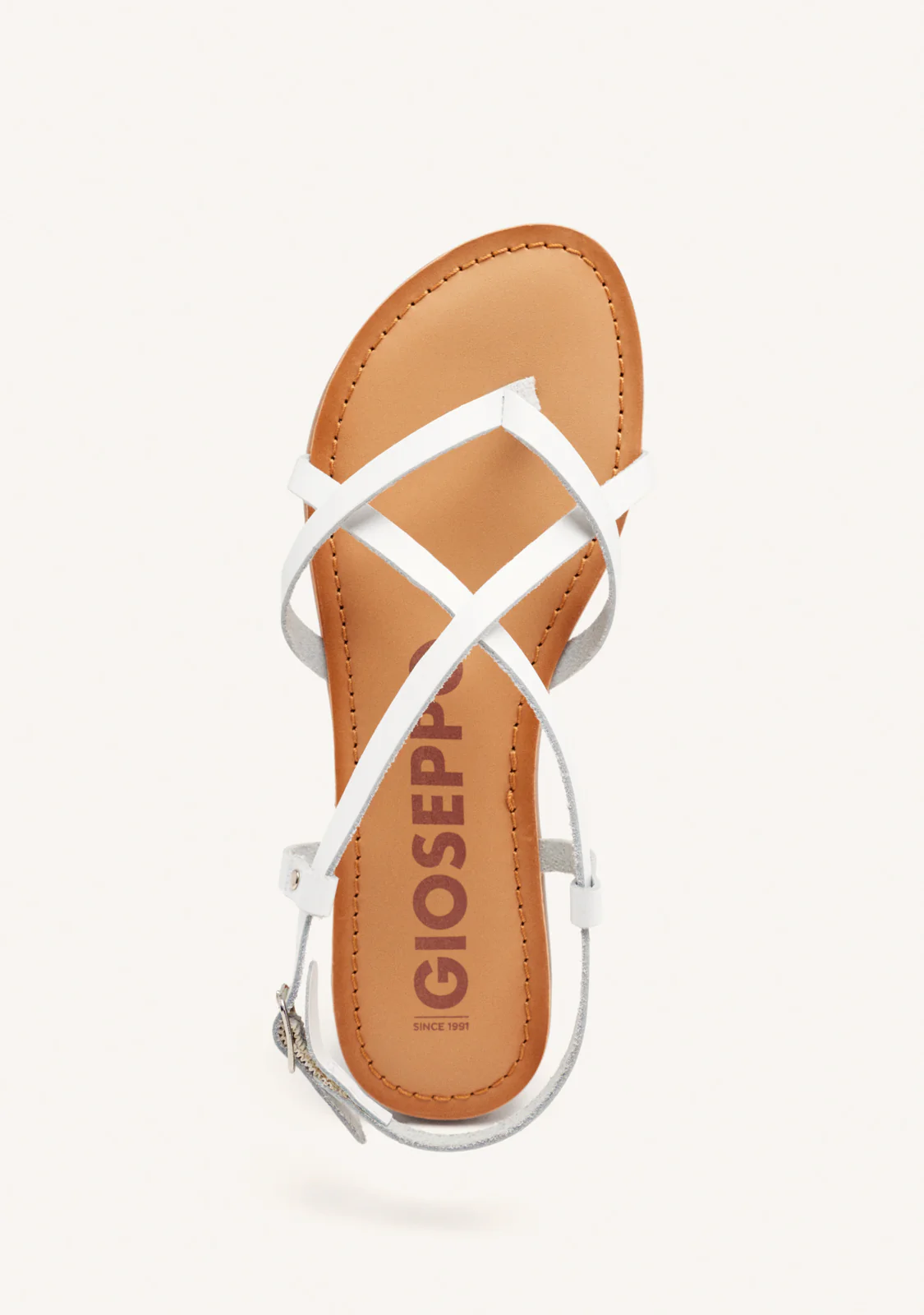 Lelex women's white roman sandals - Image 3