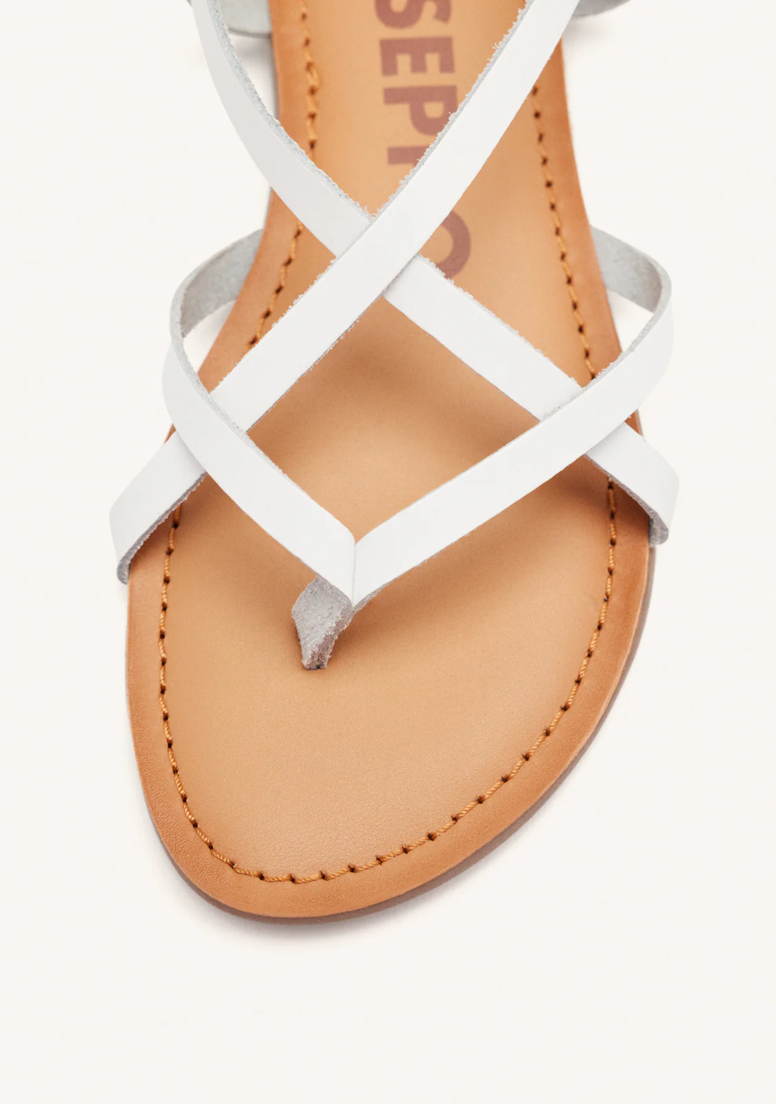 Lelex women's white roman sandals - Image 4