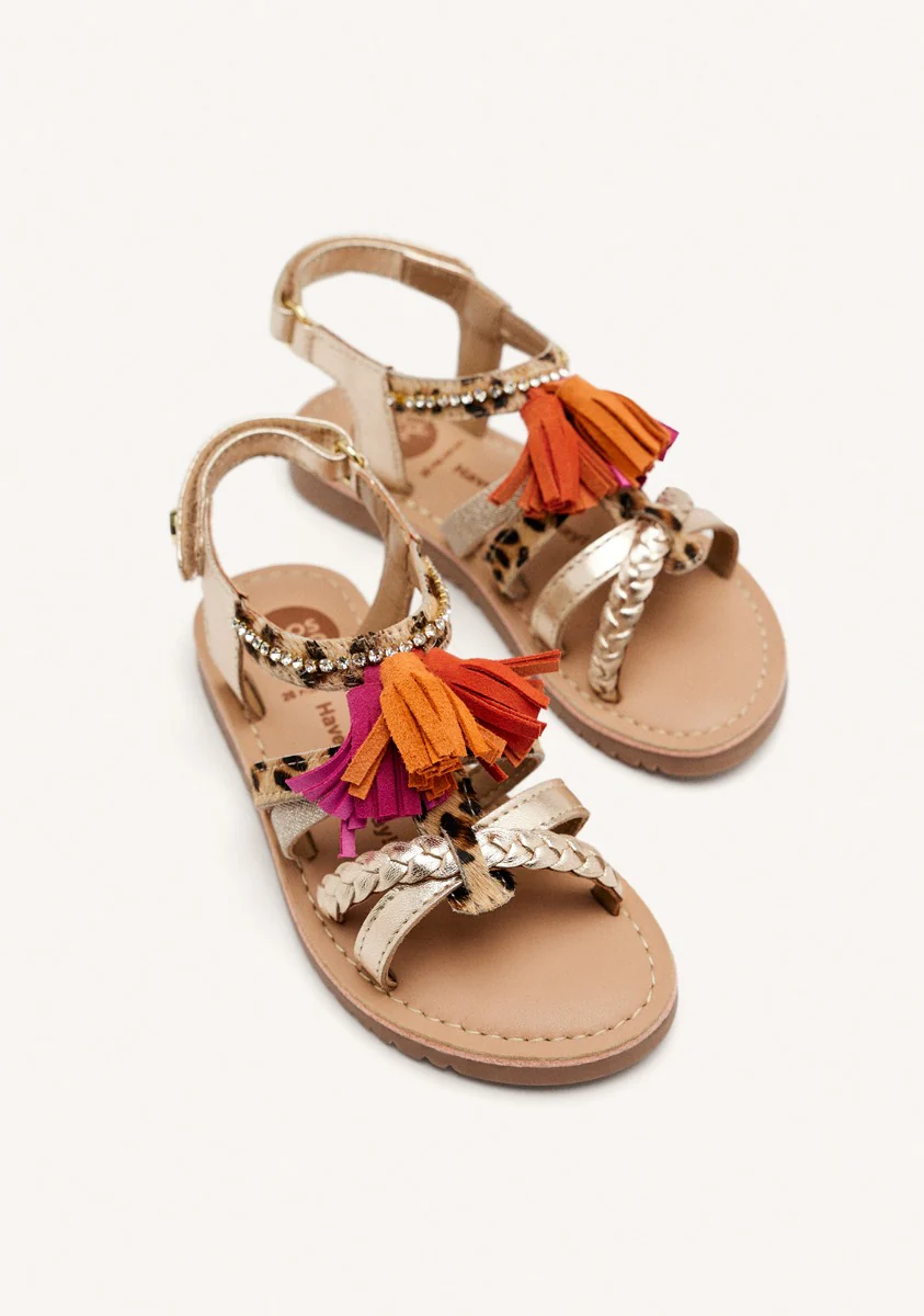 LEOPARD AND FRINGES SANDALS MEDFIELD - Image 3