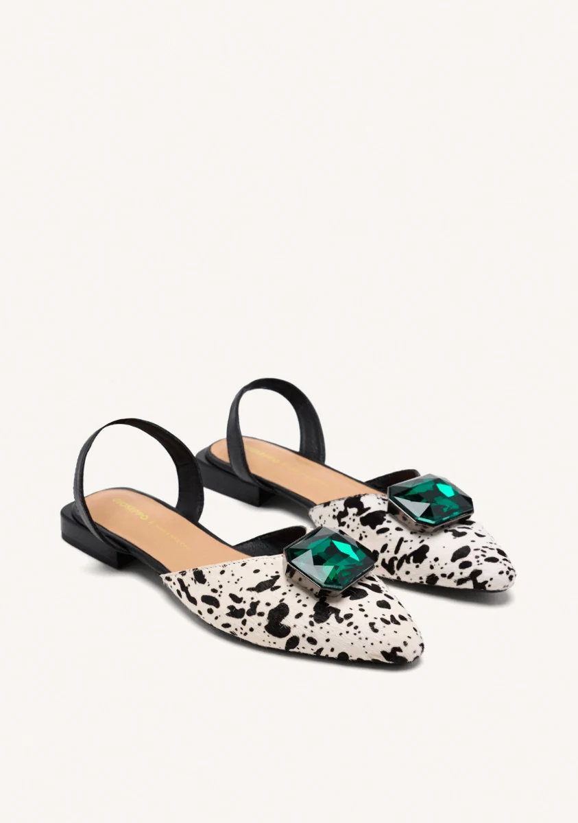 LEOPARD LEATHER MULES HUGHES - Image 2