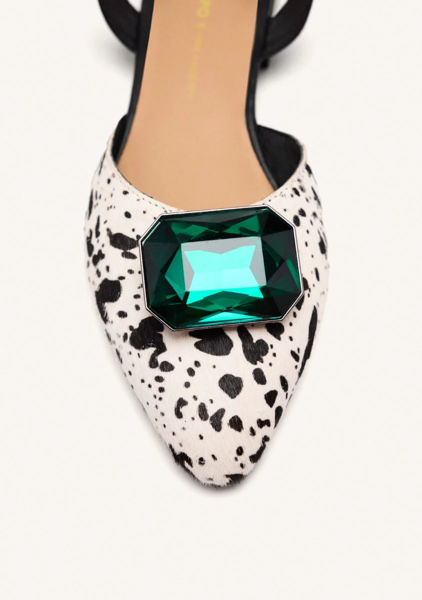 LEOPARD LEATHER MULES HUGHES - Image 3