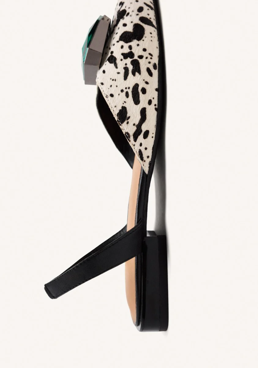 LEOPARD LEATHER MULES HUGHES - Image 4