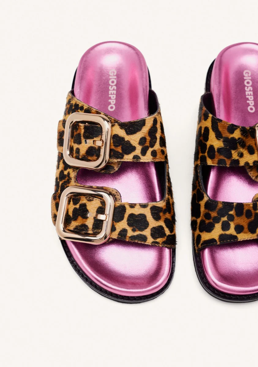 ANIMAL PRINT LEATHER BIO SANDALS MIFFLIN - Image 4
