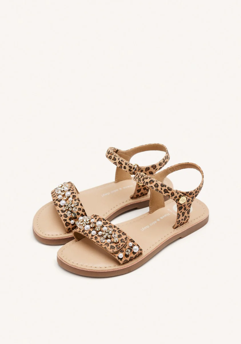 LEOPARD LEATHER SANDALS BRIDGTON - Image 2