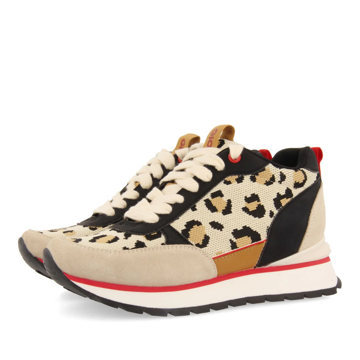LEOPARD PRINT SNEAKERS WITH INTERNAL WEDGE FOR WOMEN VERYAN - Image 3