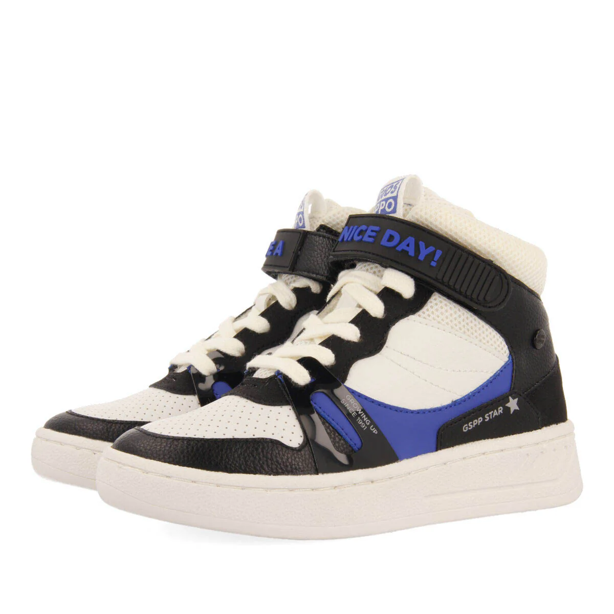 Leuchars children's multicoloured boot-style sneakers with adjustable strap - Image 2