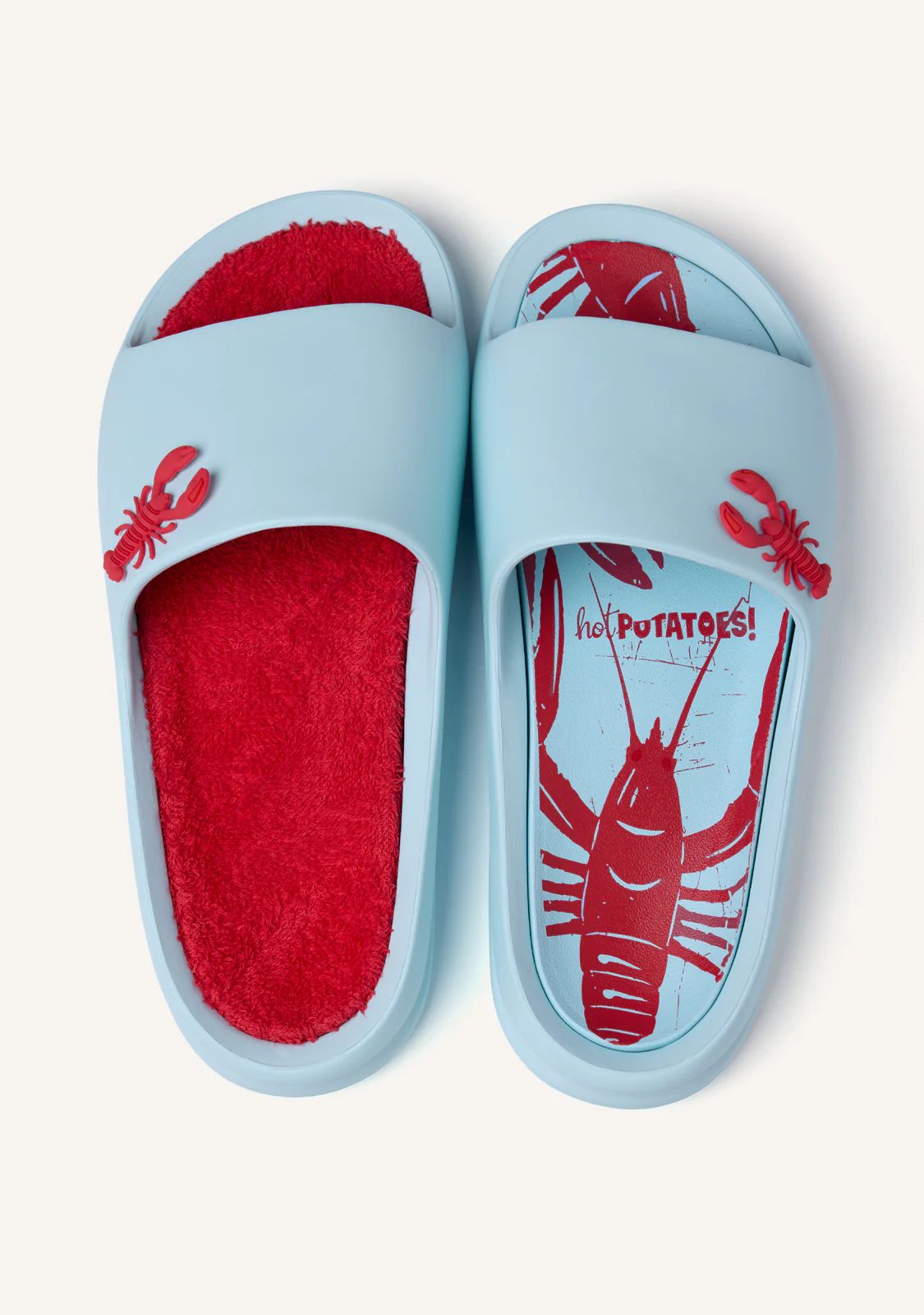 LOBSTER PRINT SLIDE SANDALS KONDOA - Image 3