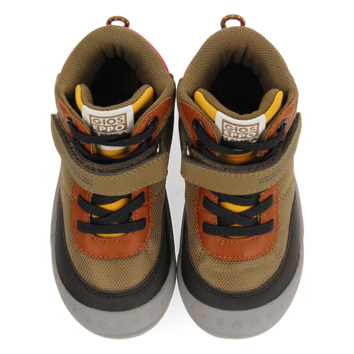 Loen children's khaki hiking boot-style sneakers - Image 3