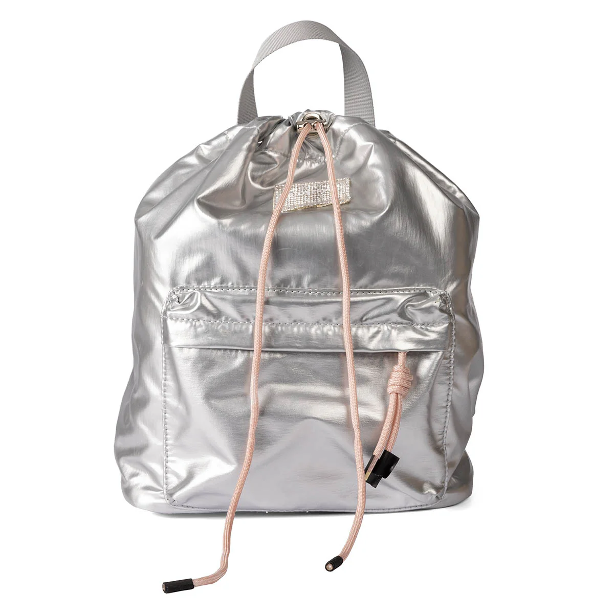 Lolland silver backpack with pocket - Image 2
