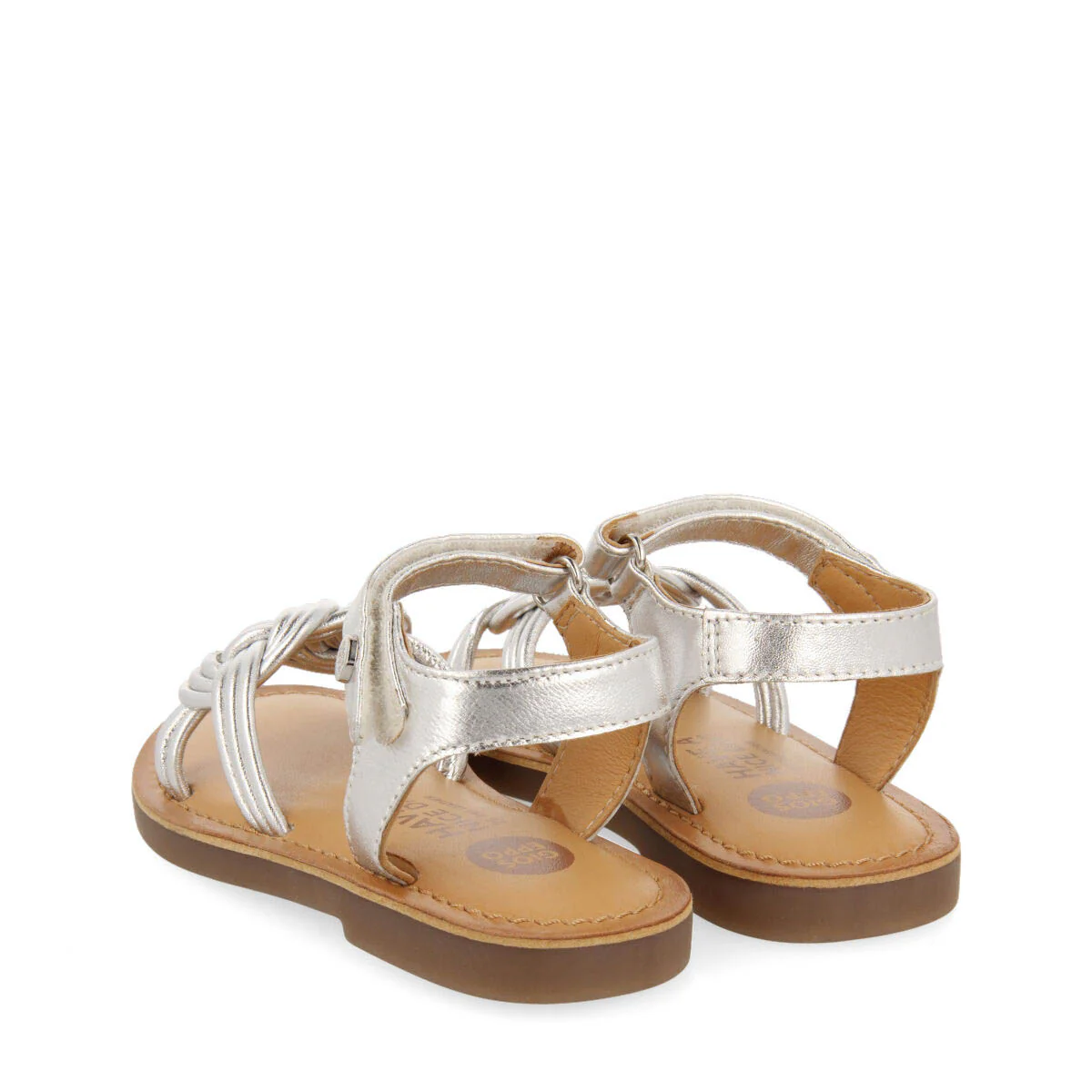Lontra girls silver leather sandals - Image 4