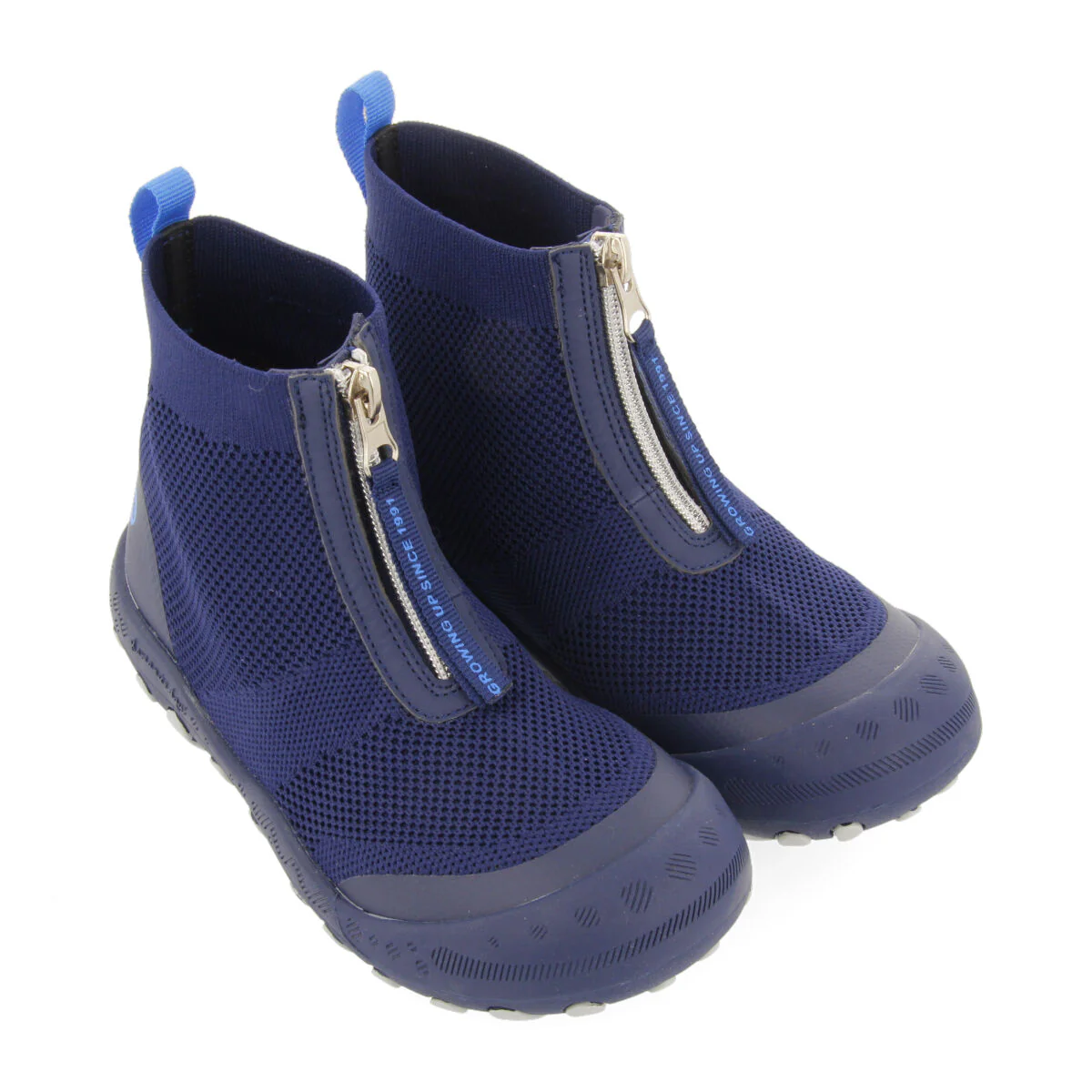 Lowry children's navy blue sock-style hiking sneakers - Image 2