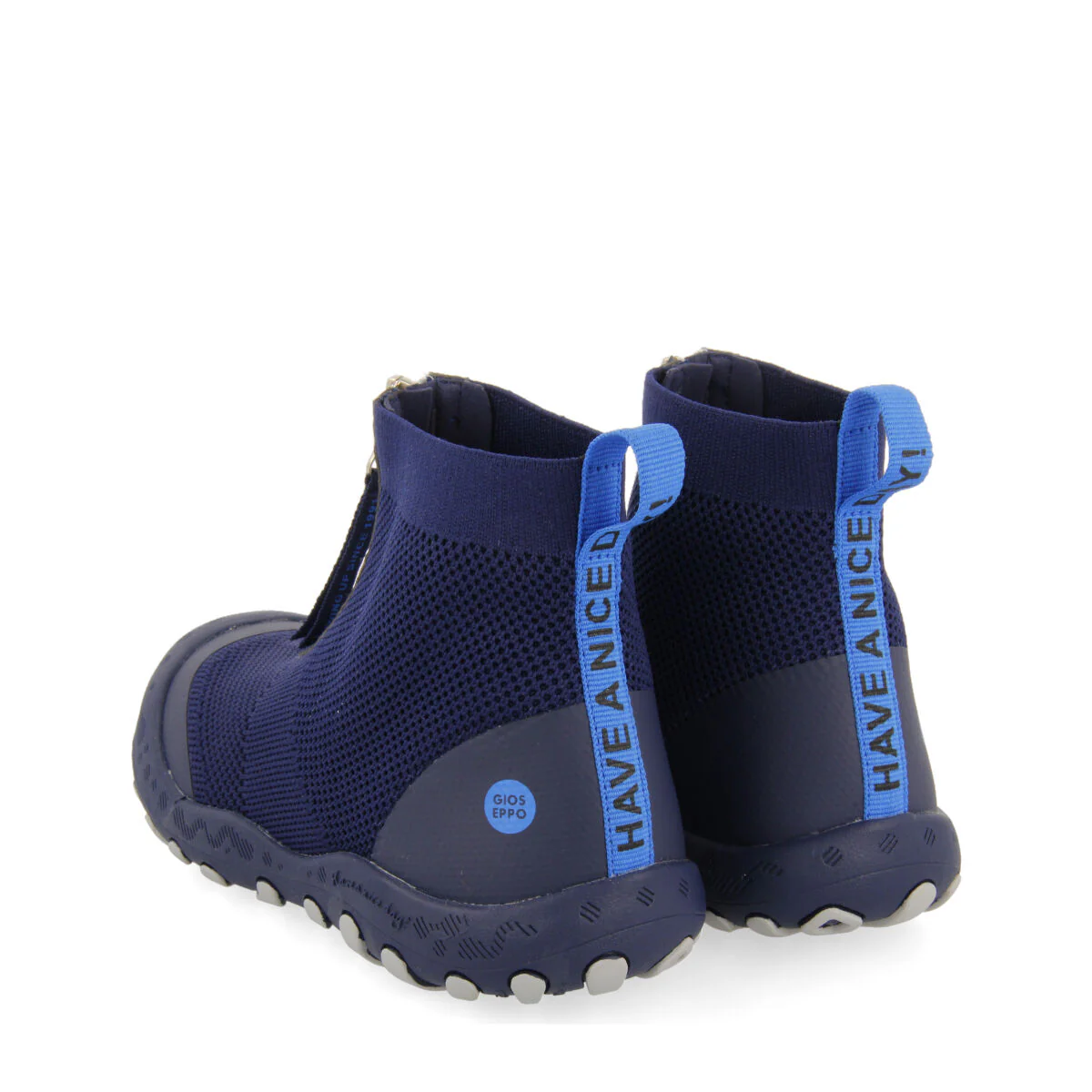 Lowry children's navy blue sock-style hiking sneakers - Image 3