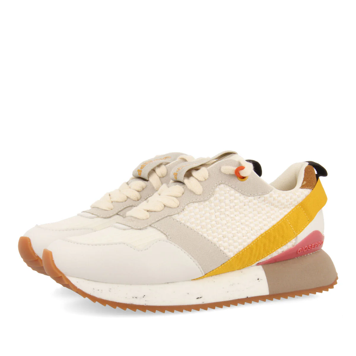 Luzon women's white sneakers with textures and details - Image 2