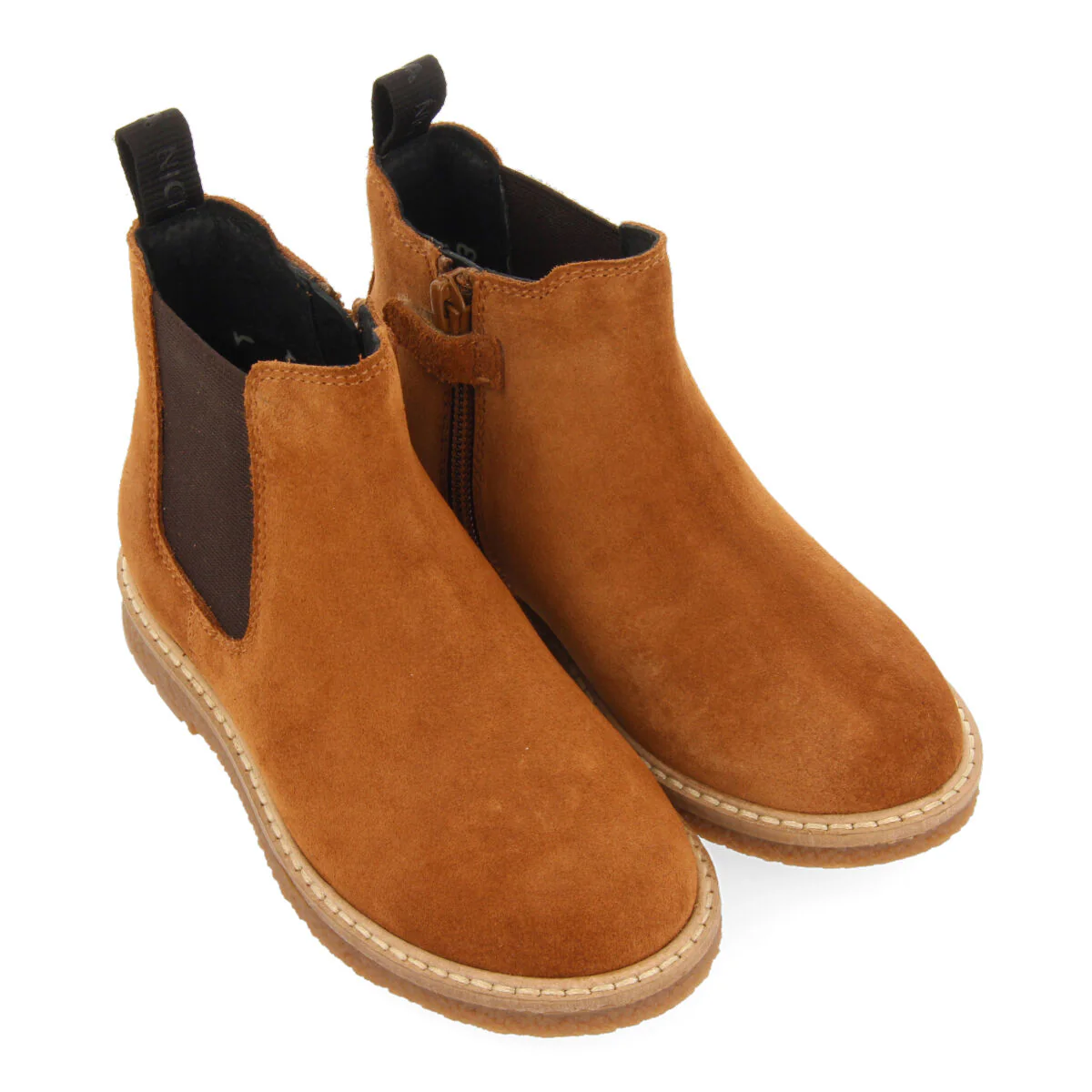 Mattsee children's tan leather chelsea boots - Image 2